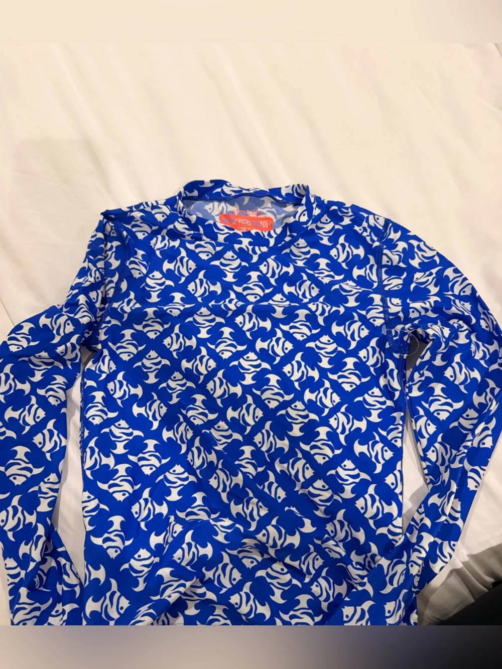Crew Cuts Kids 3 Piece - Blue Floral Print Swim Set with Rash Guard